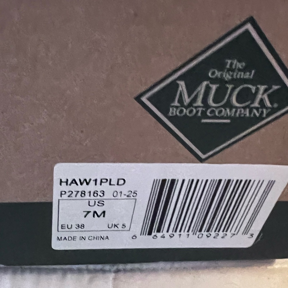 Muck Women's Hale Tall Boot - Blue & Black Plaid New in Box - Picture 7 of 8